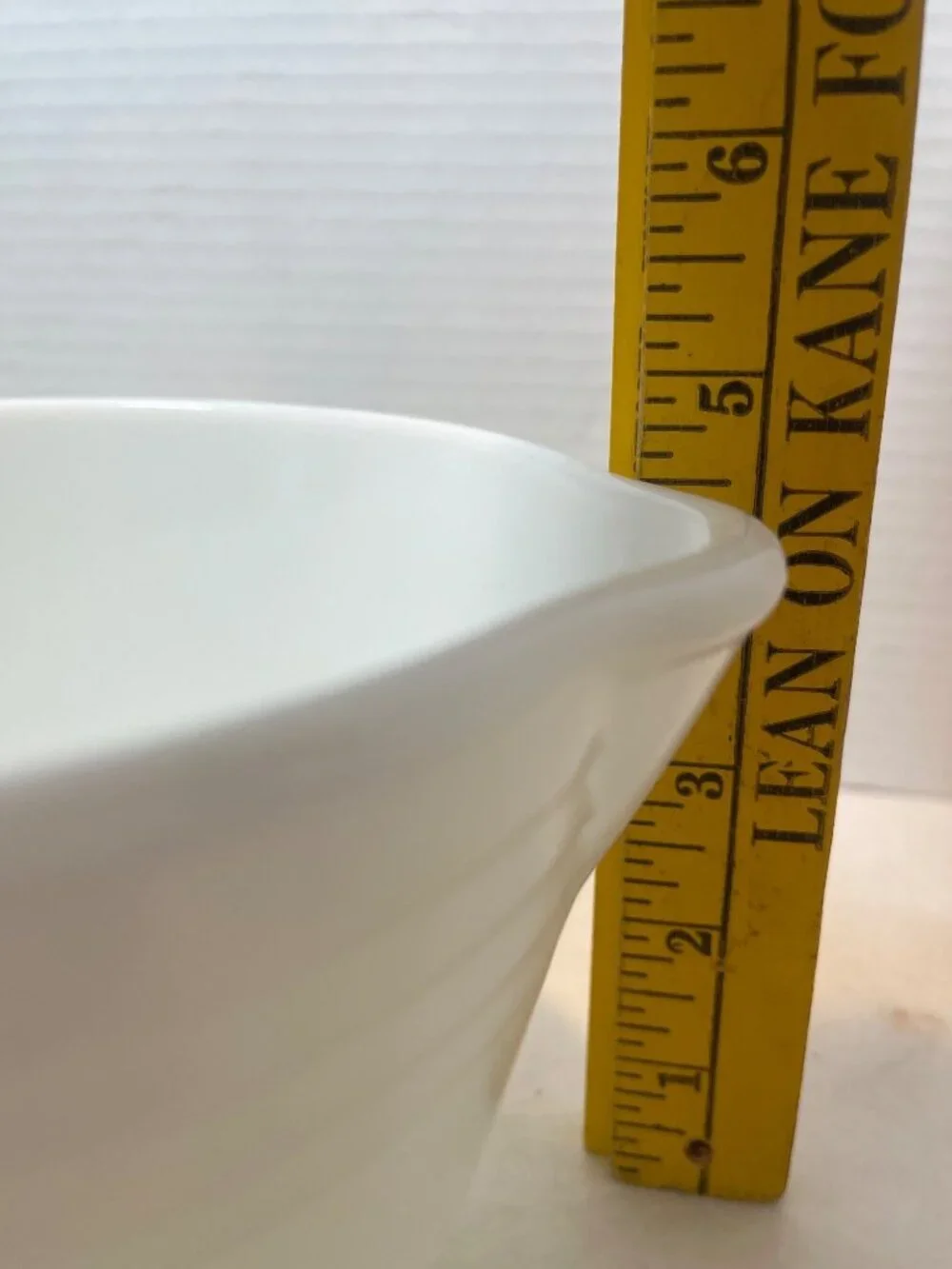 Hamilton Beach Milk Glass Mixing Bowl With Pour Spout Made In USA White Vintage